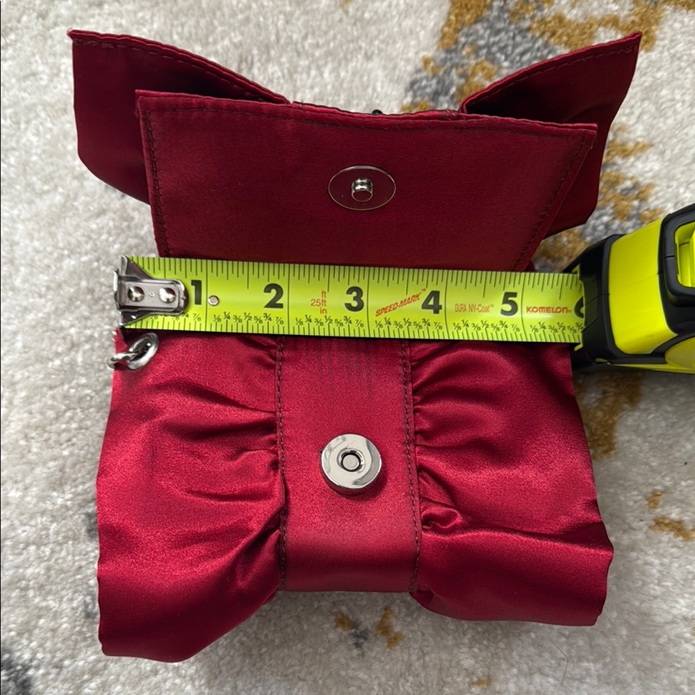 WHBM small red satin wristlet ❤️ - Picture 2 of 7